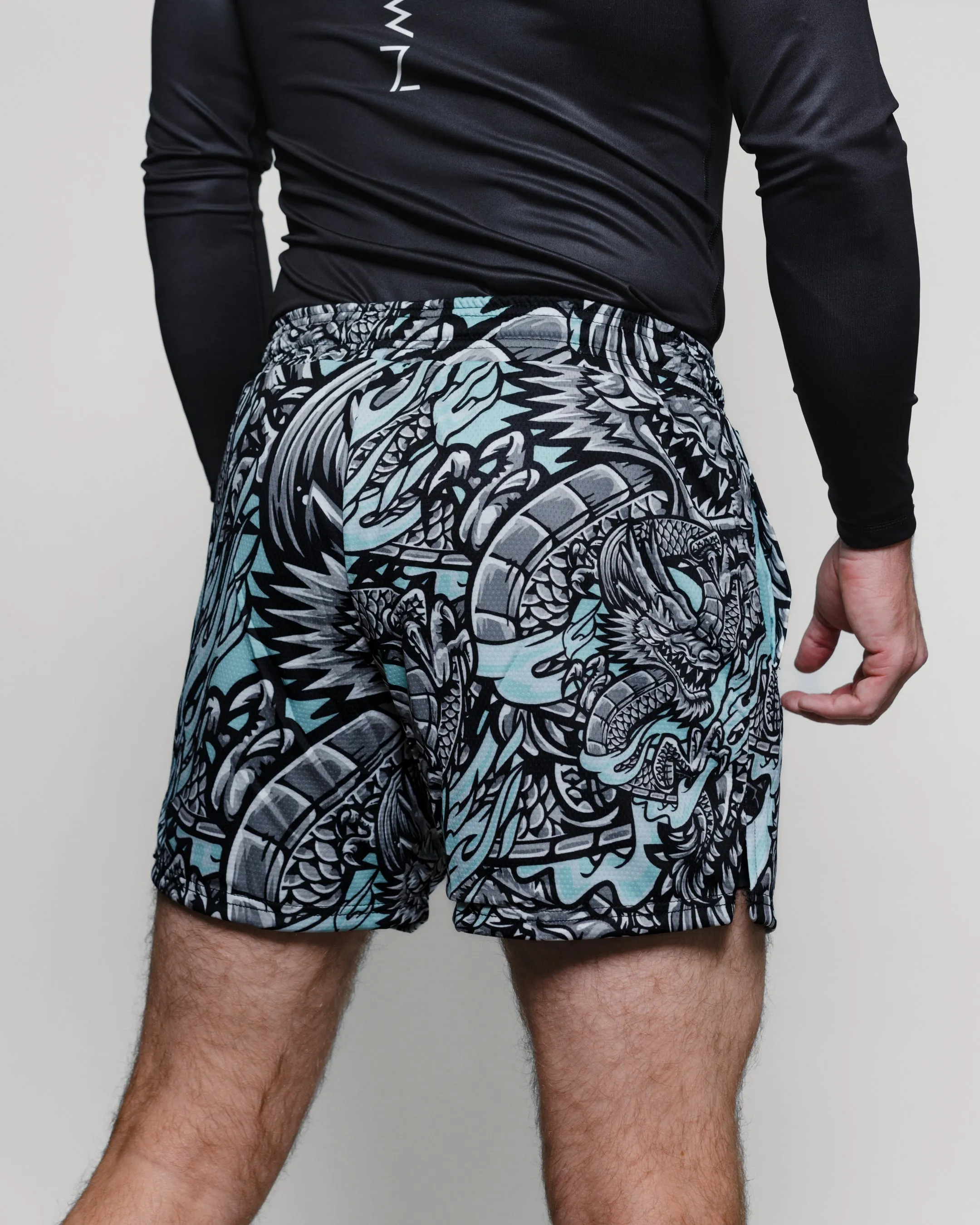 Iron Dragon Mesh Training Short (5" Inseam) - Mint