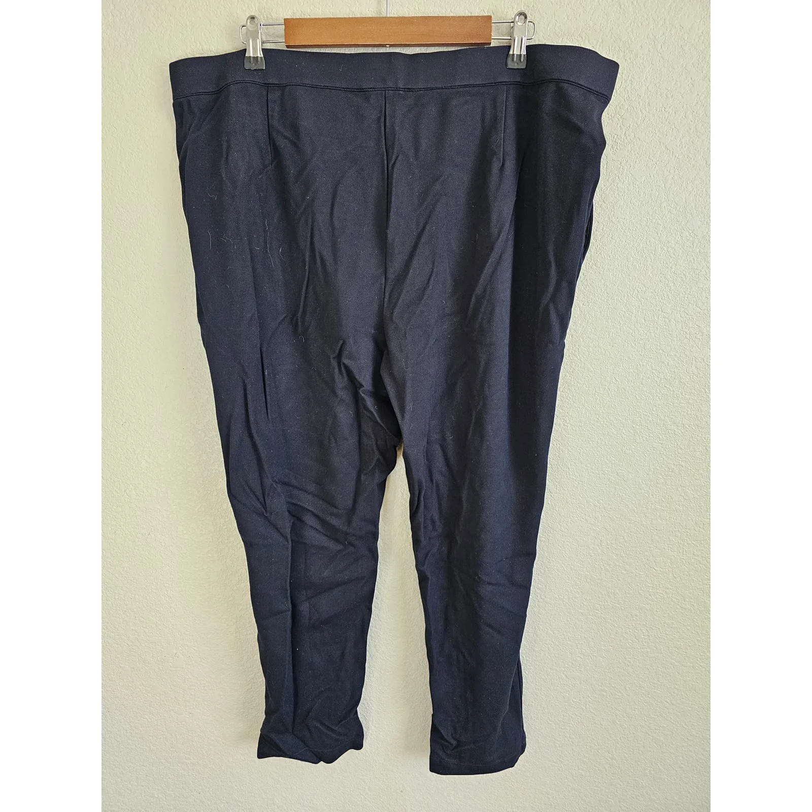 Jason Wu Womens Sz 22W Pull On Navy Blue Leggings Pants