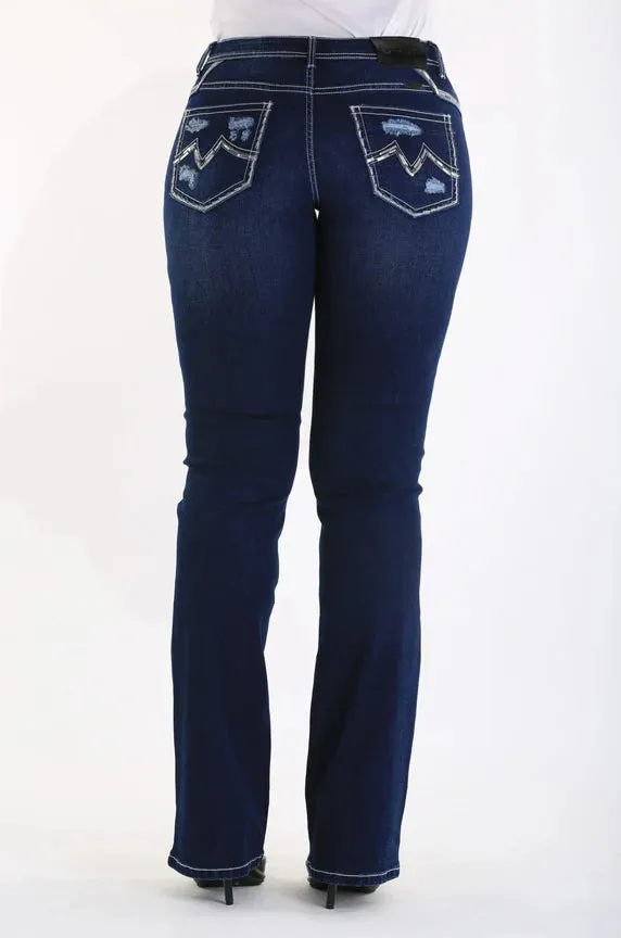 Jayne Bling Western Denim Jeans