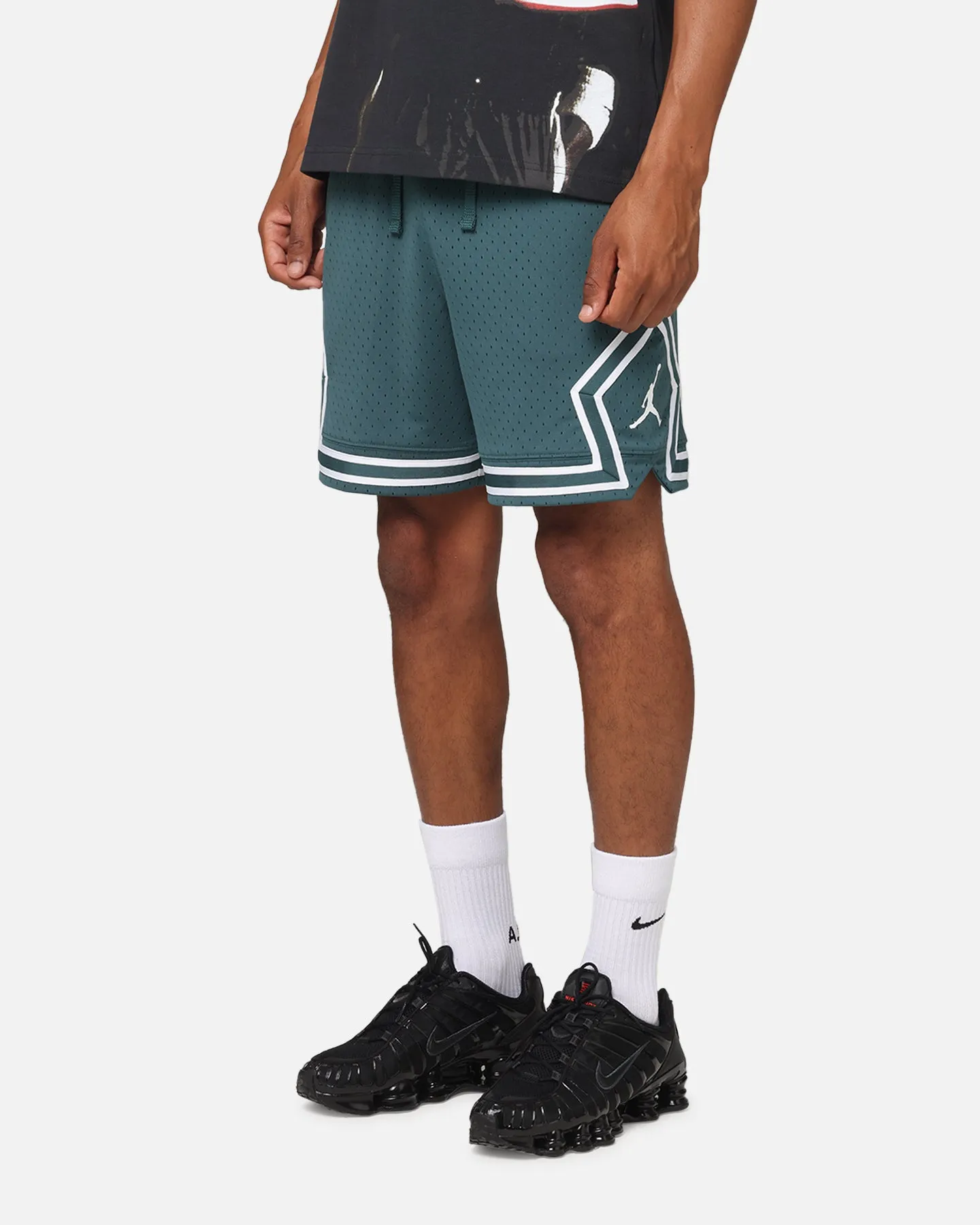 Jordan Dri-Fit Sport Diamond Shorts Oxidized Green/White