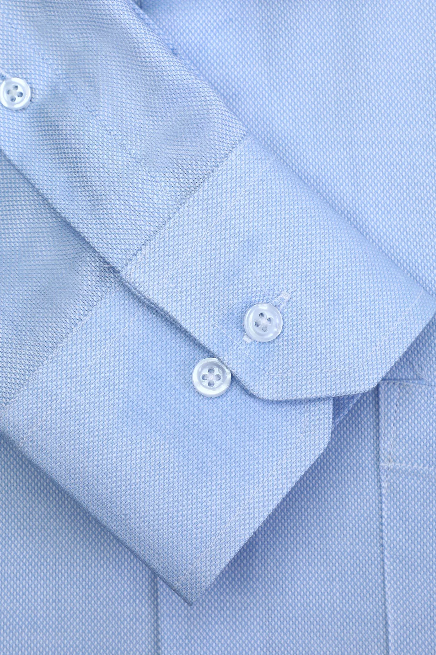 Light Blue Oxford Textured Formal Shirt