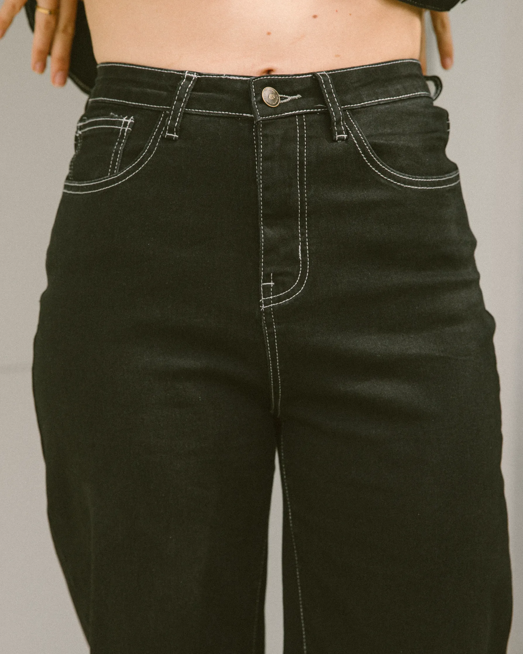 Lola Denim Jeans | Black Denim