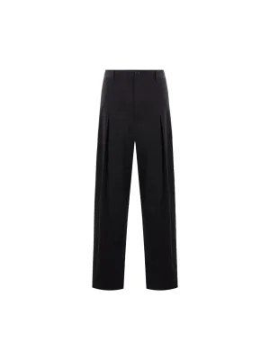 Loose-Fit Trousers Cotton