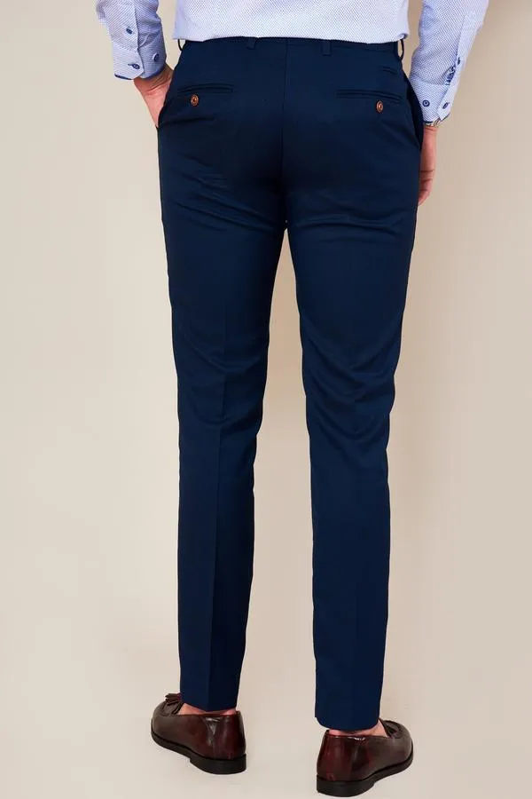 Max Royal Blue Skinny Fit Wedding Trousers