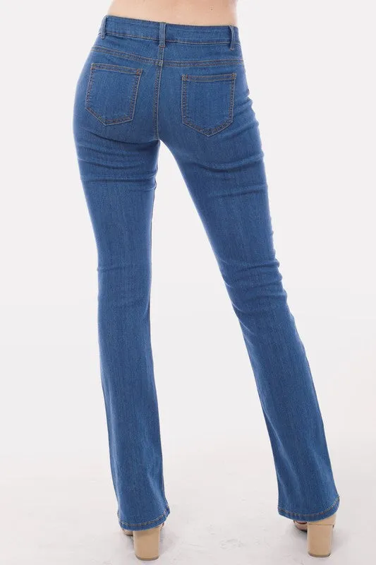 Mddenim Mid Rise Slim Bootcut Jean