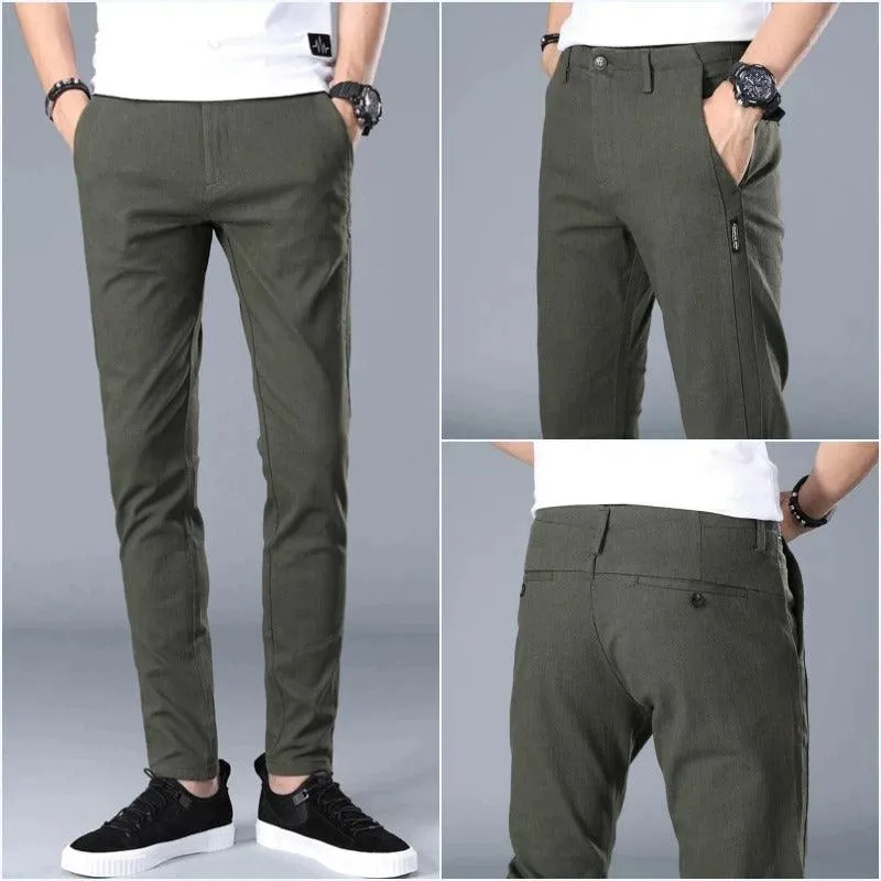 Men' Casual Slim Fit Trousers