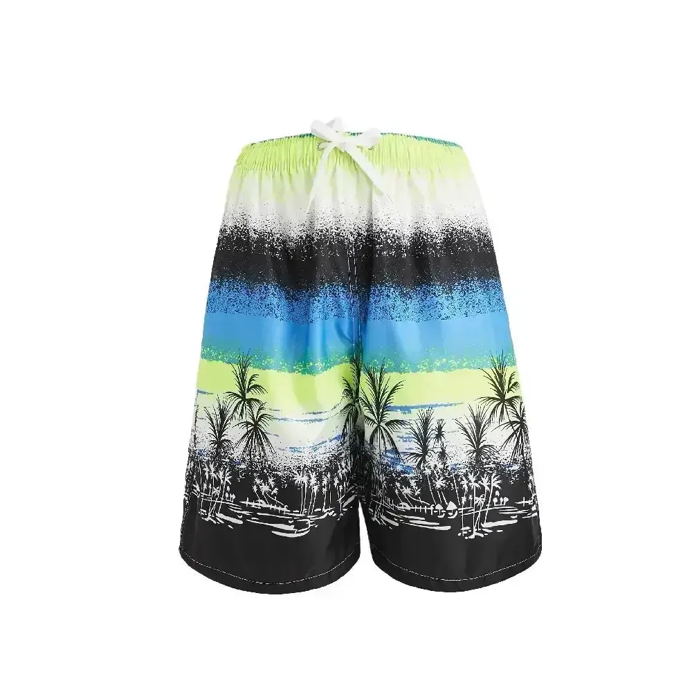 Mens Stretch Swim Trunks