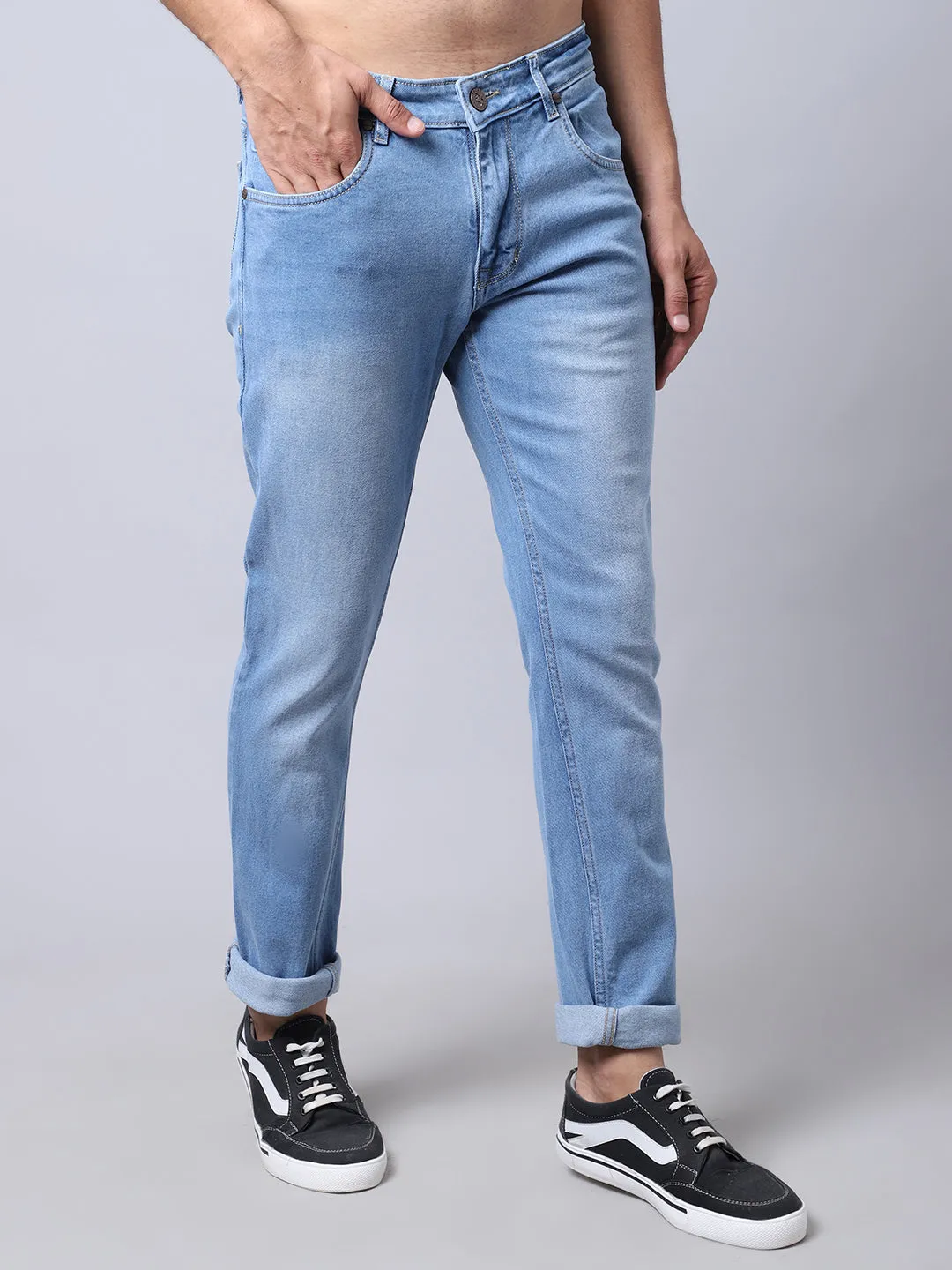 Men's Ultra Narrow fit Light Fade Light Blue  Jeans