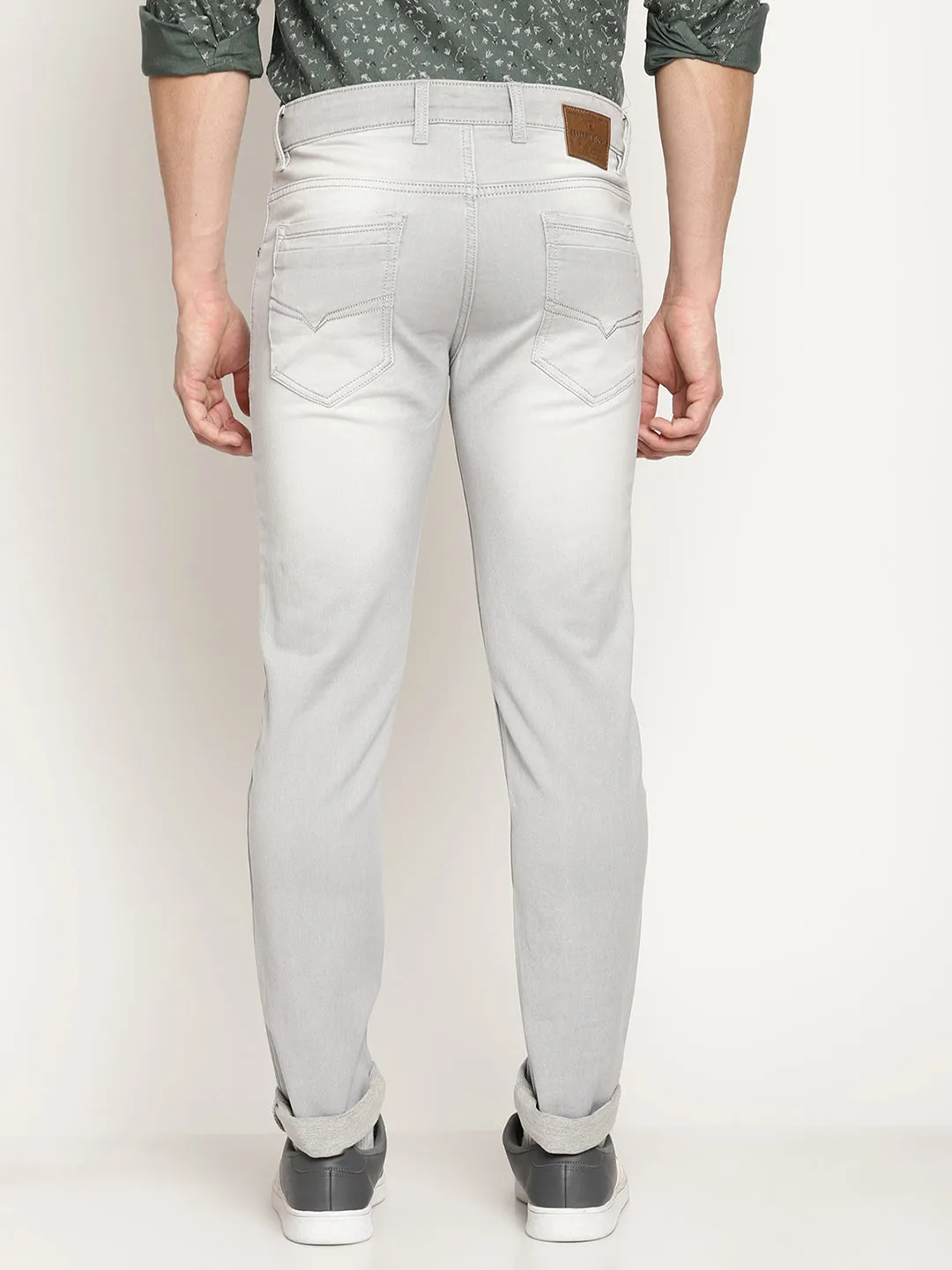 Men's Ultra Narrow fit Light Fade Silver  Jeans