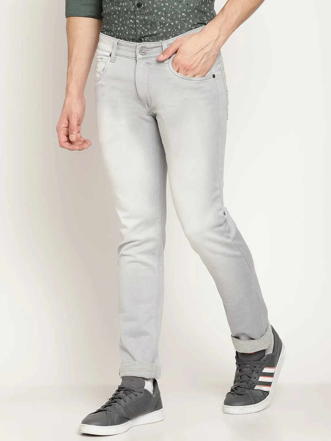 Men's Ultra Narrow fit Light Fade Silver  Jeans