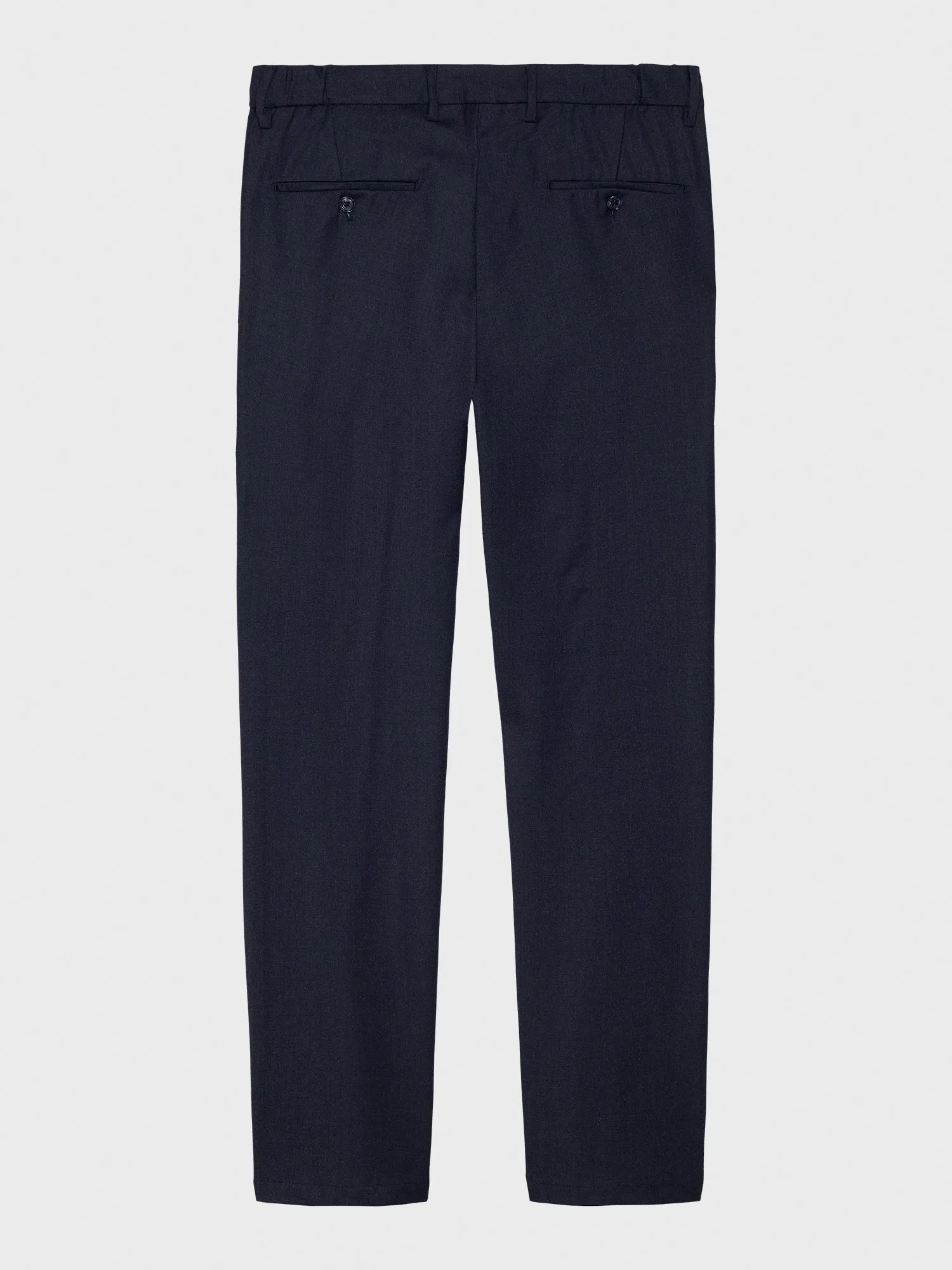 Mersino Navy Luxury Wool Trousers - Woven in Italy