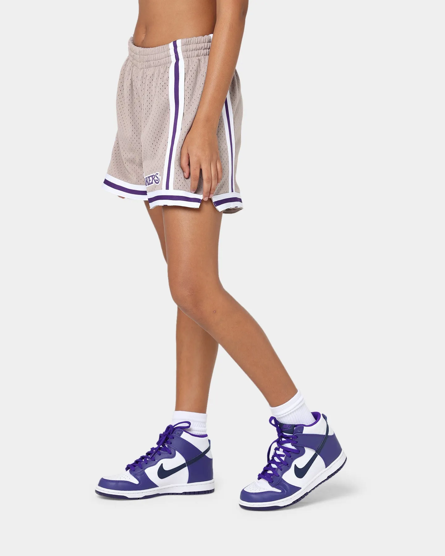 Mitchell & Ness Women's Los Angeles Lakers Mushroom Jump Shot Shorts Mushroom