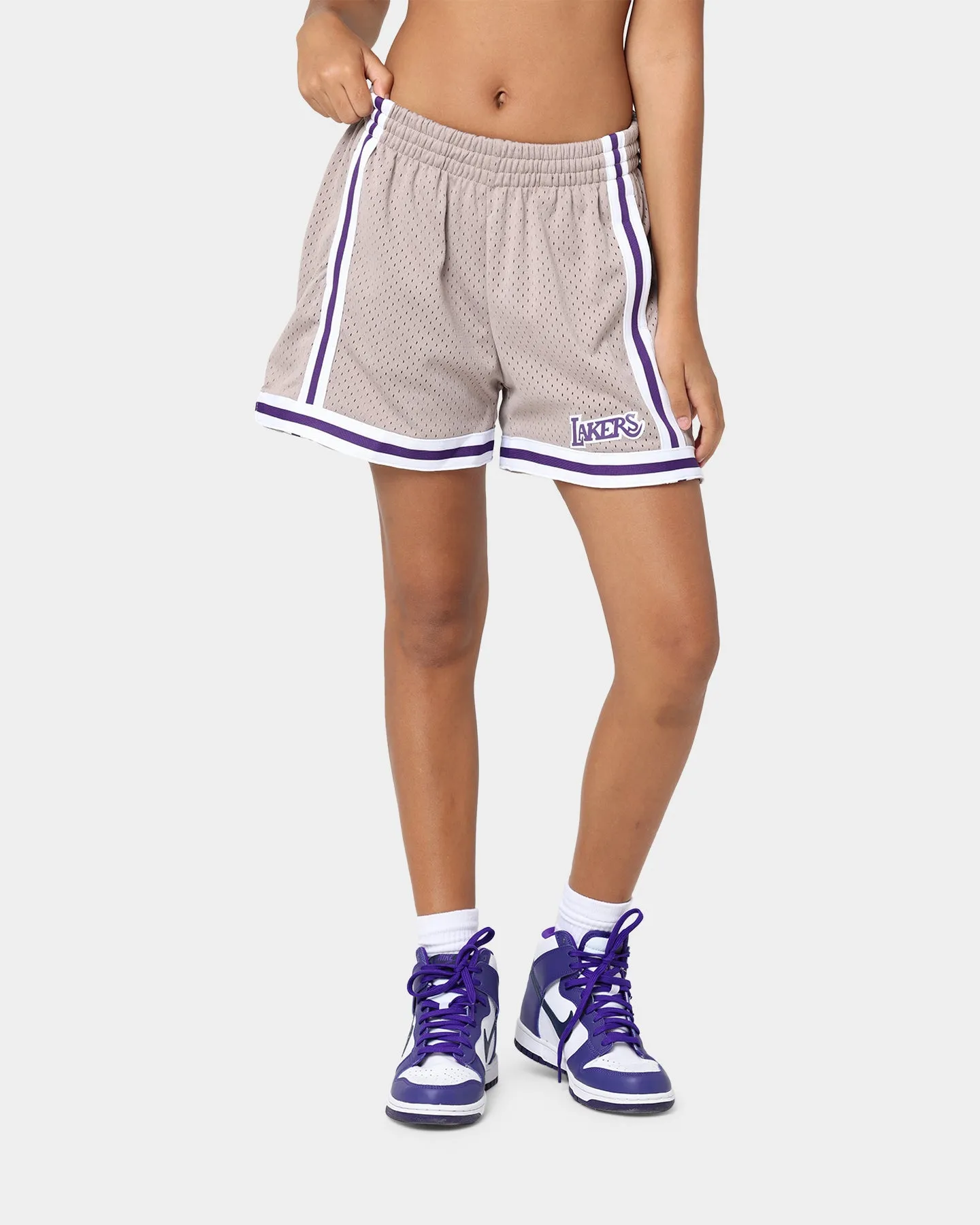 Mitchell & Ness Women's Los Angeles Lakers Mushroom Jump Shot Shorts Mushroom