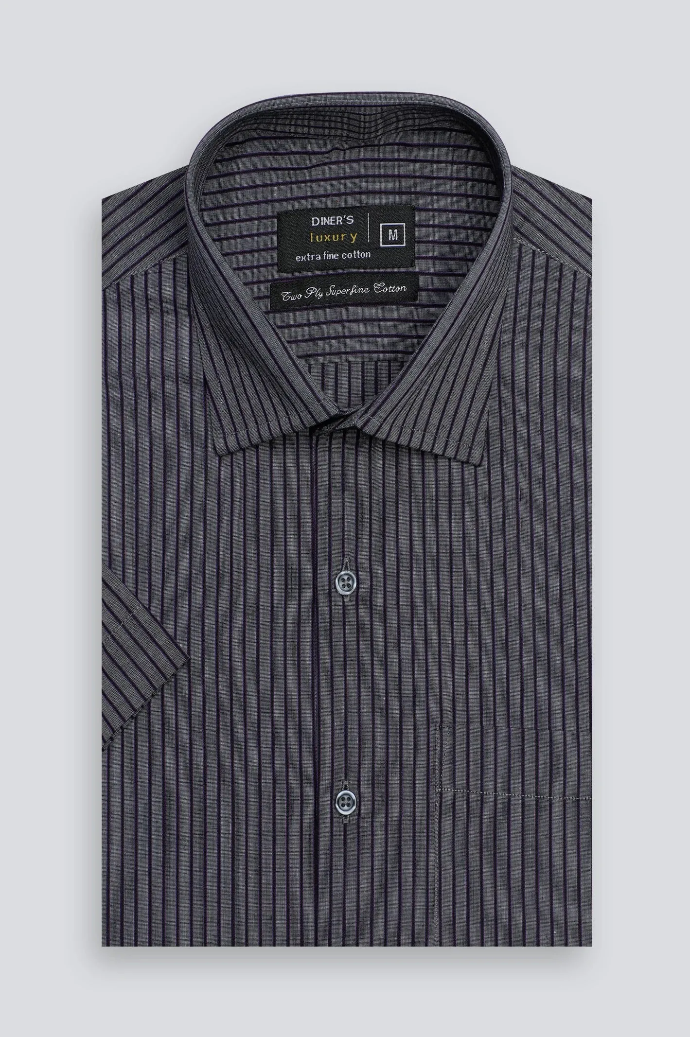 Multicolor Stripe Formal Shirt (Half Sleeves)