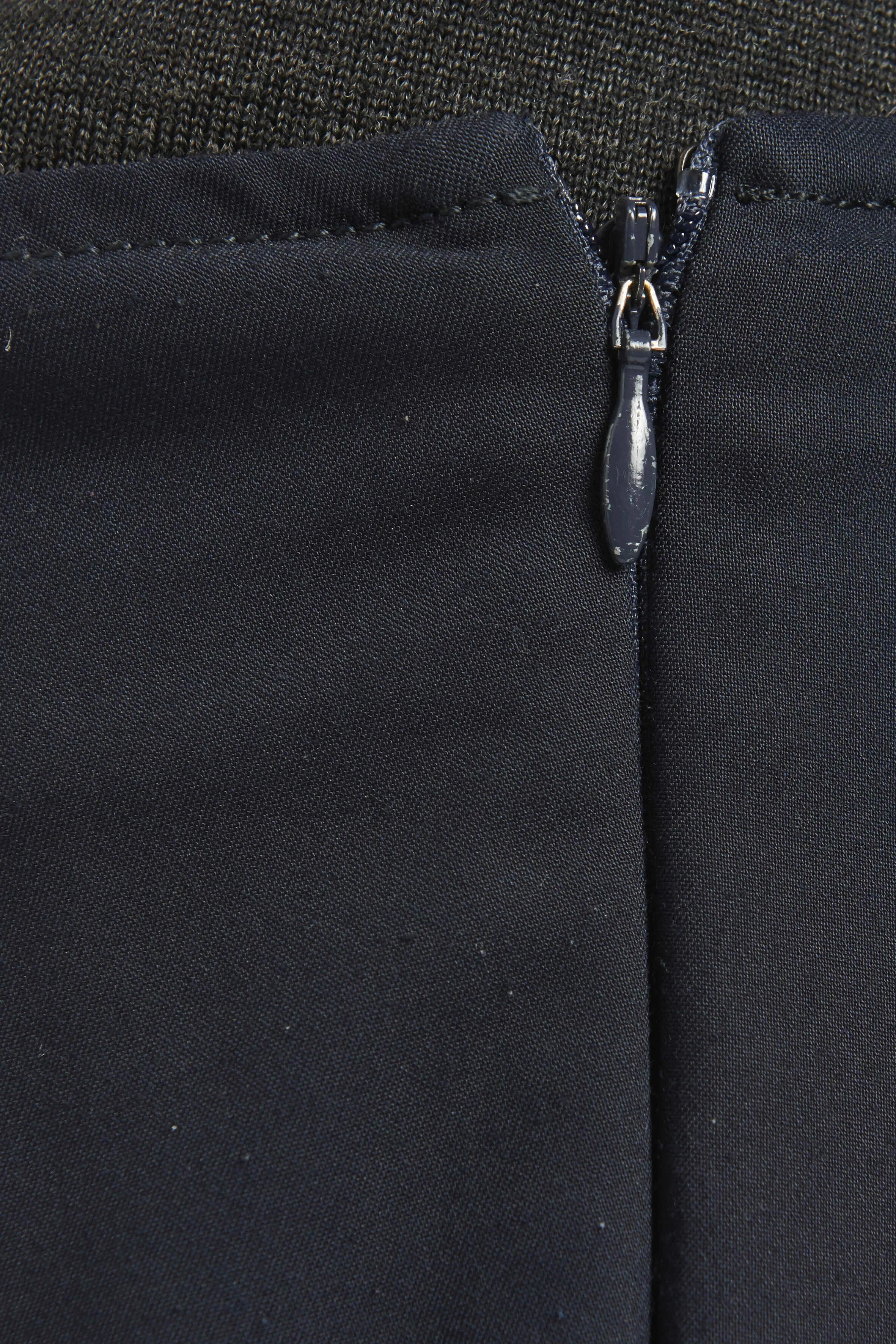 Navy Crepe Slim Fit Trousers