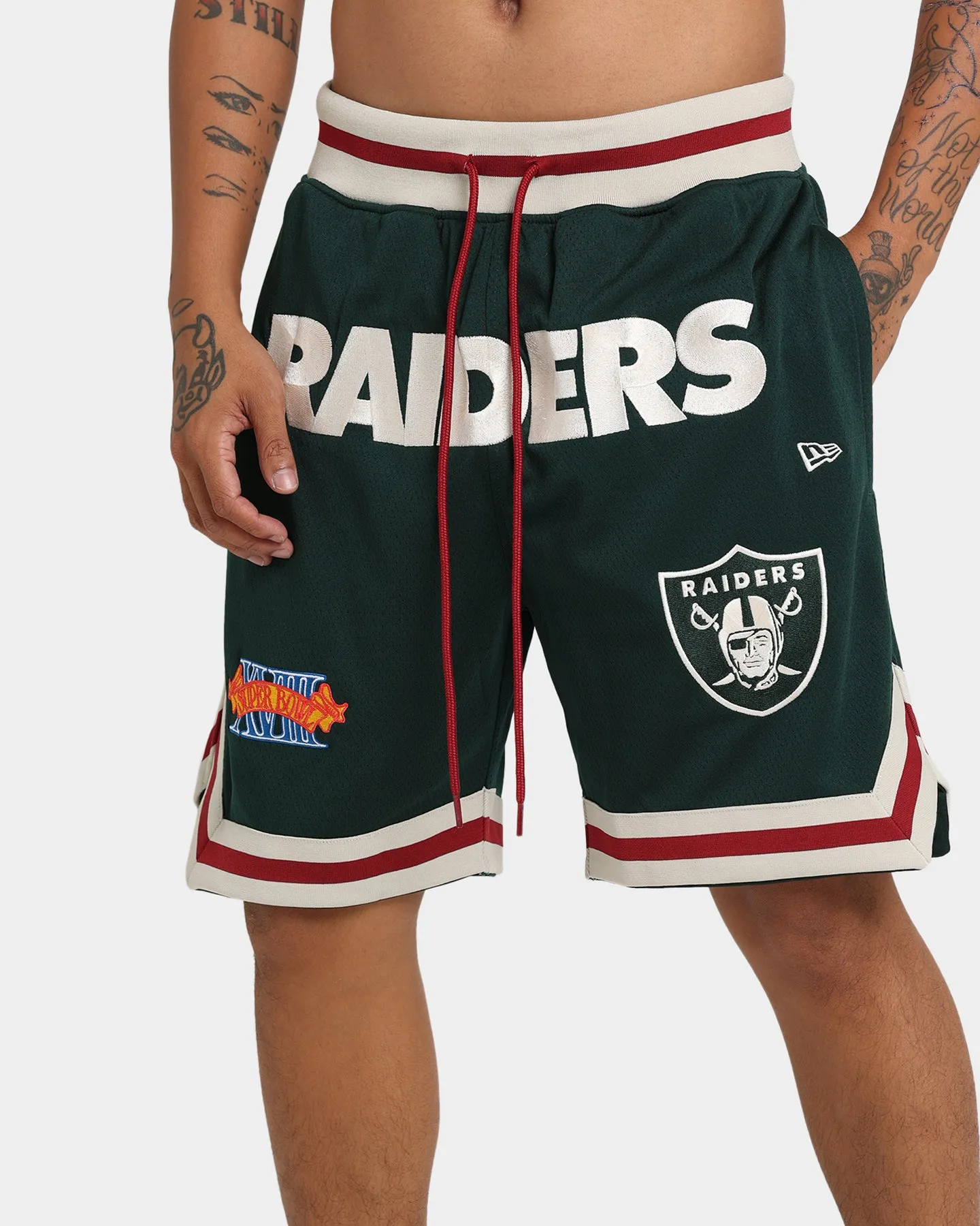 New Era Las Vegas Raiders Mesh Shorts Dark Green