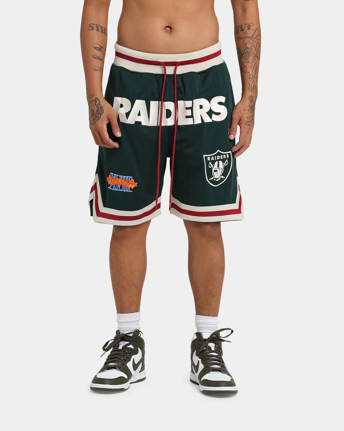 New Era Las Vegas Raiders Mesh Shorts Dark Green