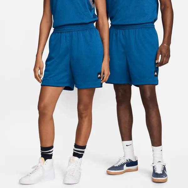 Nike SB Reversible Basketball Skate Shorts Midnight Navy - Court Blue