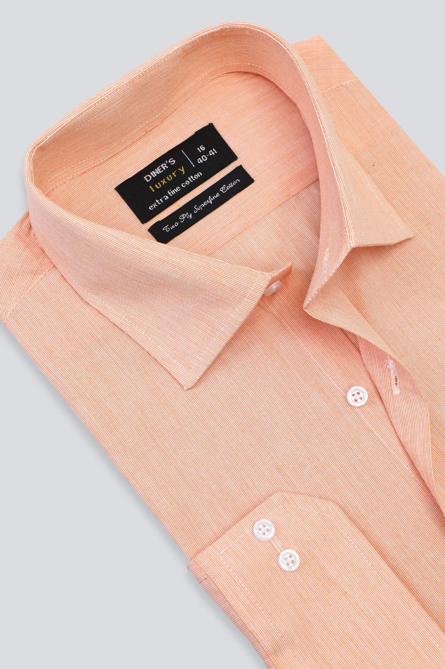 Orange Candy Stripe Formal Shirt