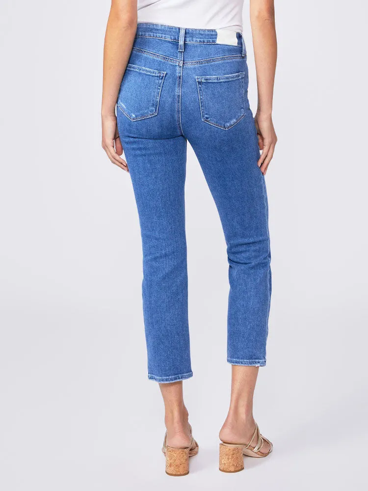 Paige Cindy Crop Jeans Rock Show Distressed