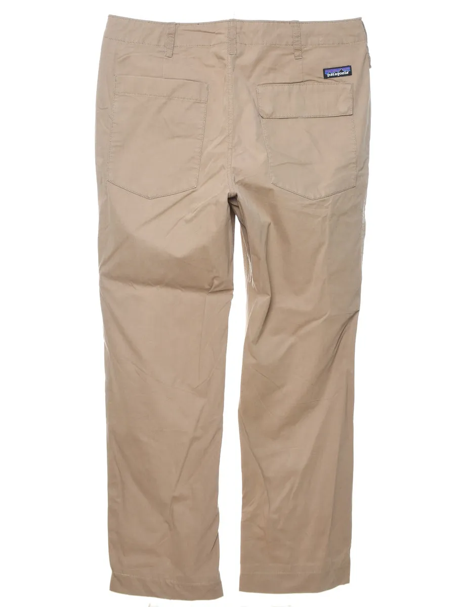 Patagonia Brown Straight-Fit Trousers - W34 L30