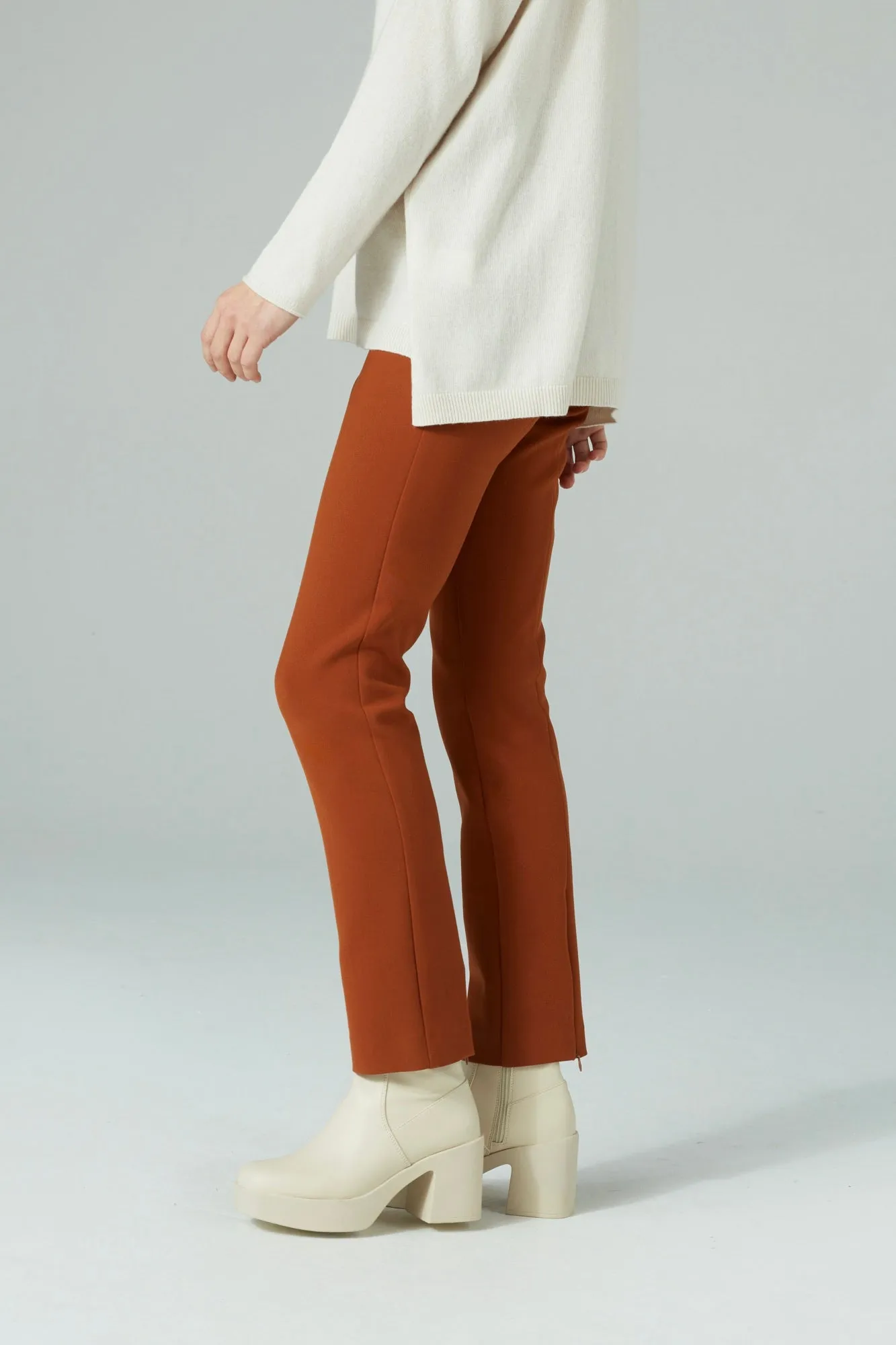 PENCIL FIT TROUSERS HAZEL