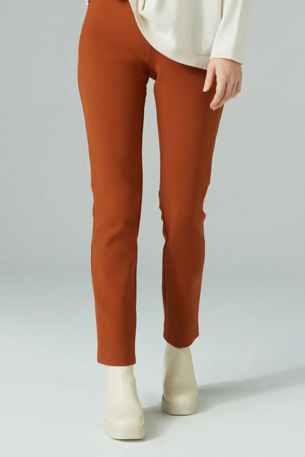 PENCIL FIT TROUSERS HAZEL