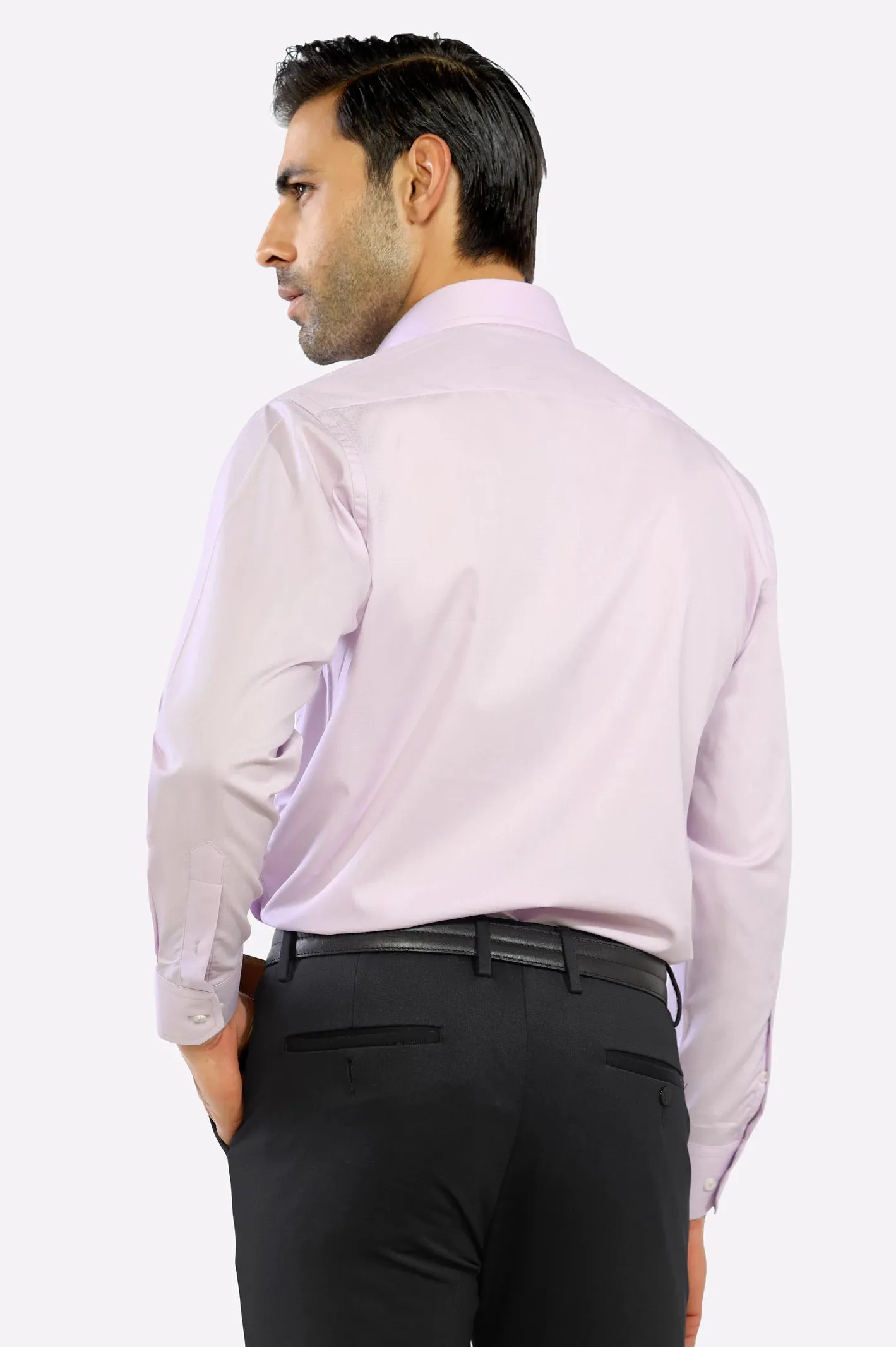 Purple Dobby Self Formal Shirt