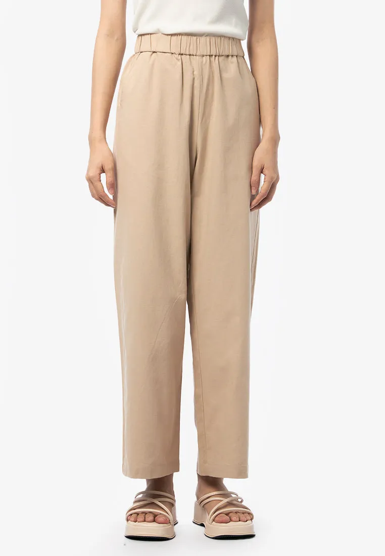 Regular Fit Paperbag Trousers