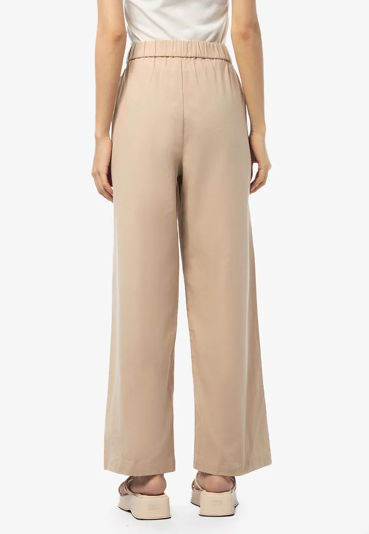 Regular Fit Paperbag Trousers