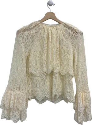 River Island Cream Lace Blouse UK 6