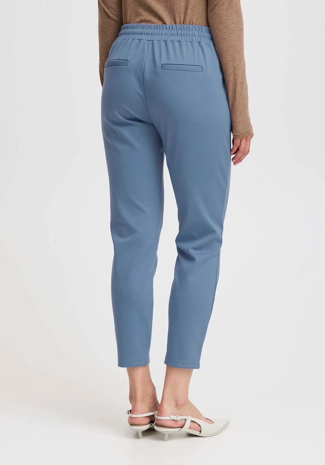 Rizetta Crop Trousers - Blue Horizon