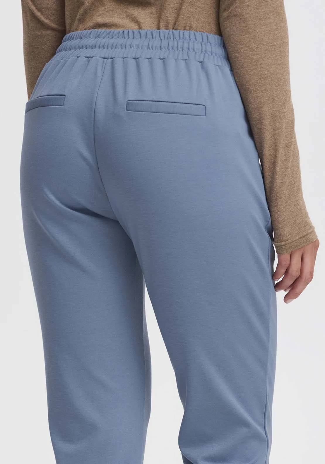 Rizetta Crop Trousers - Blue Horizon