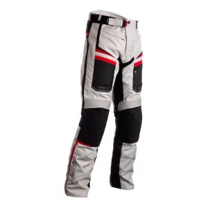 RST Maverick Waterproof Textile Trousers - Silver / Black / Red