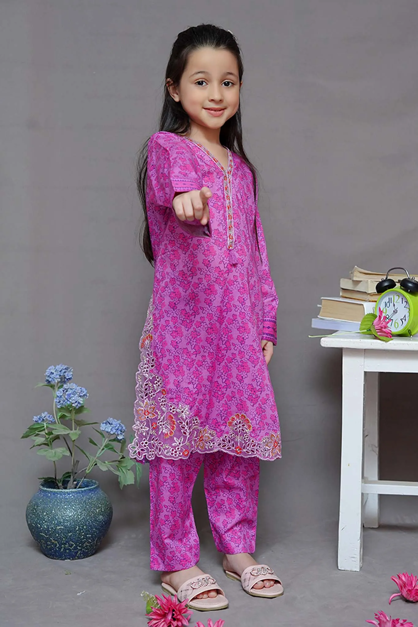 Shanzey Stitched 2 Piece Embroidered Cutwork Kids Collection'2024-SHK-1921