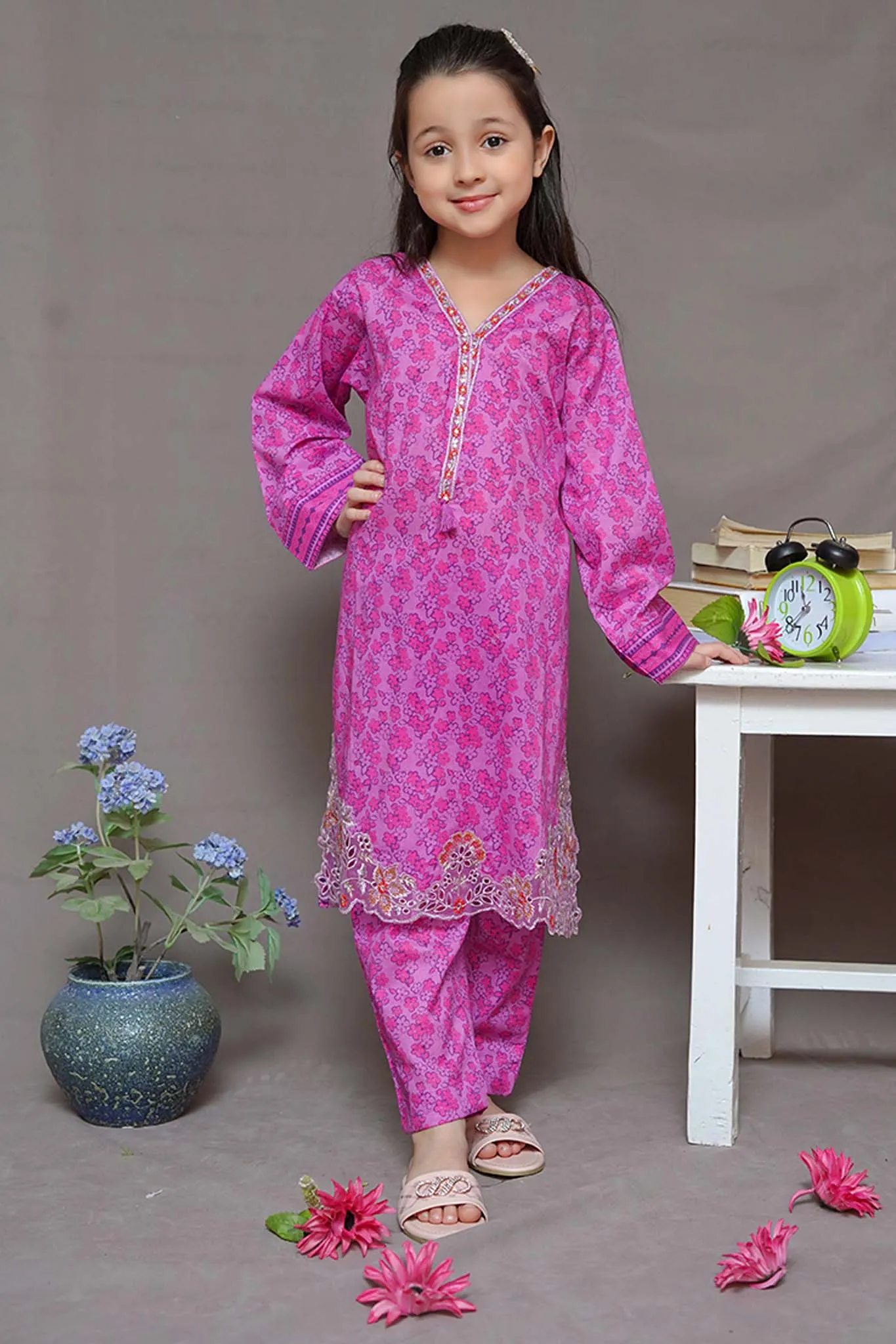 Shanzey Stitched 2 Piece Embroidered Cutwork Kids Collection'2024-SHK-1921