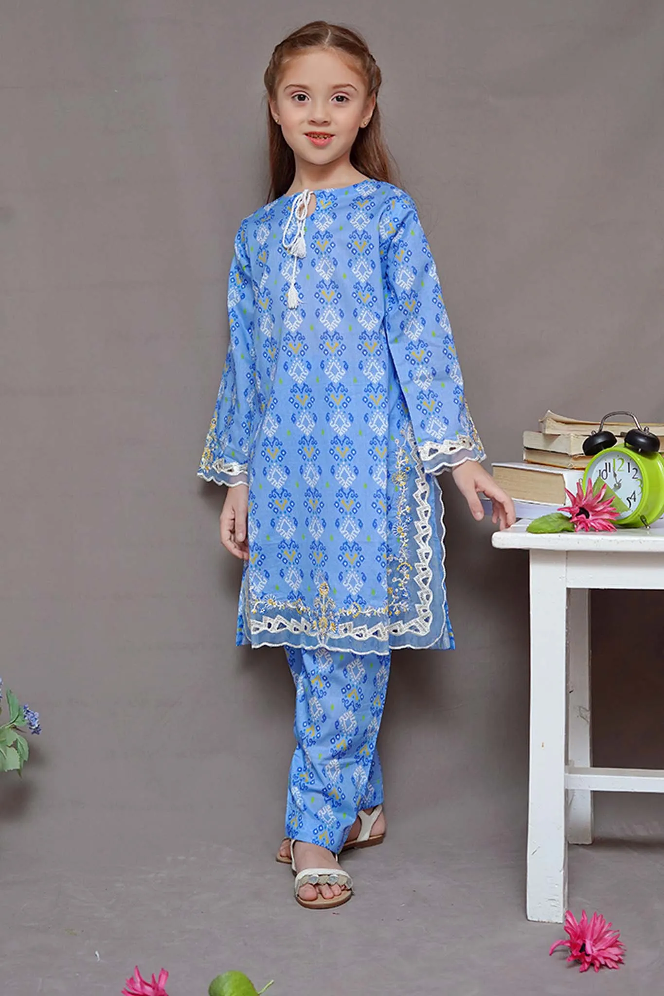 Shanzey Stitched 2 Piece Embroidered Cutwork Kids Collection'2024-SHK-1923