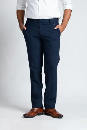 Slim Fit -Formal Trouser - Blue Depths