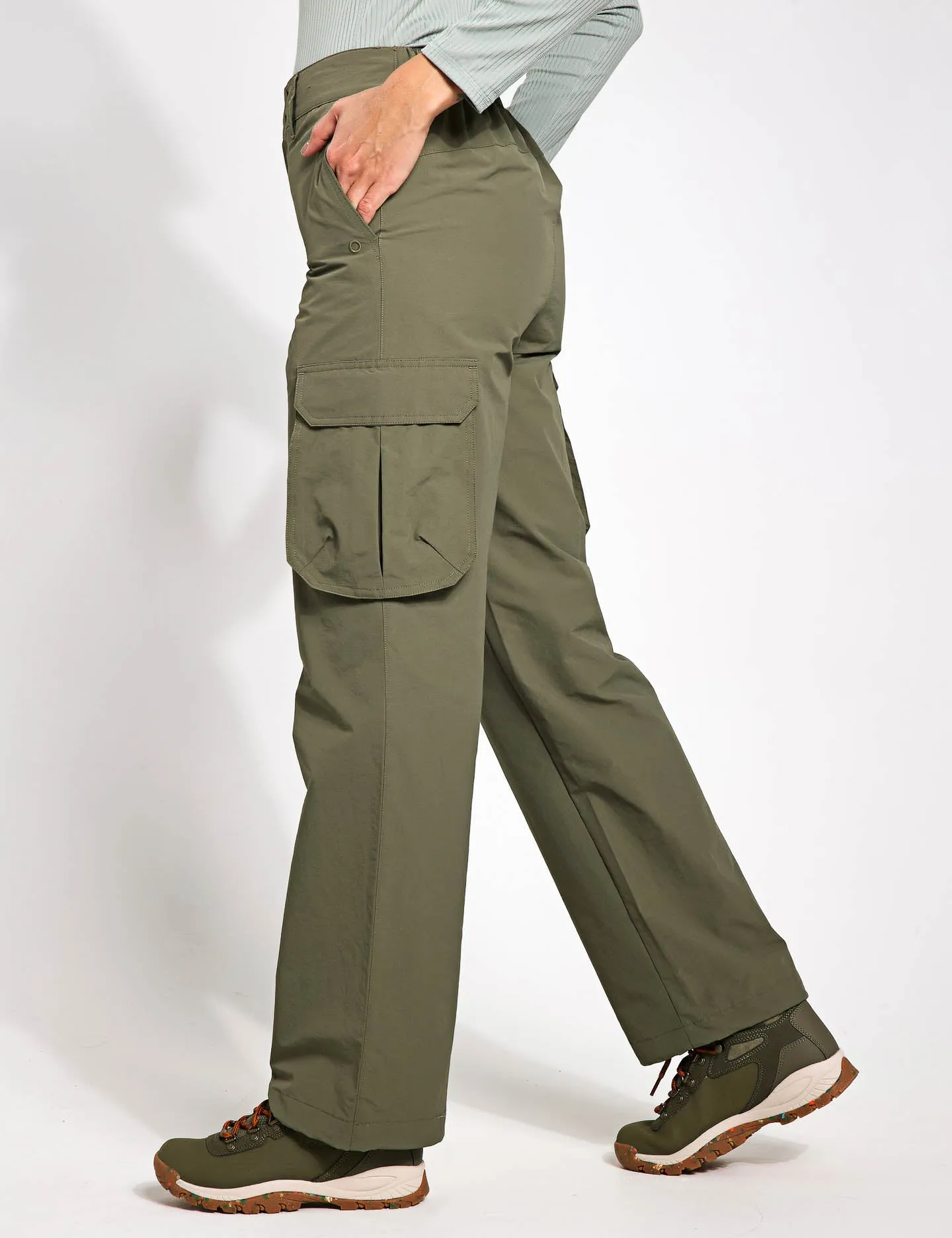 Stormwear Cargo Wide Leg Trousers - Dark Khaki