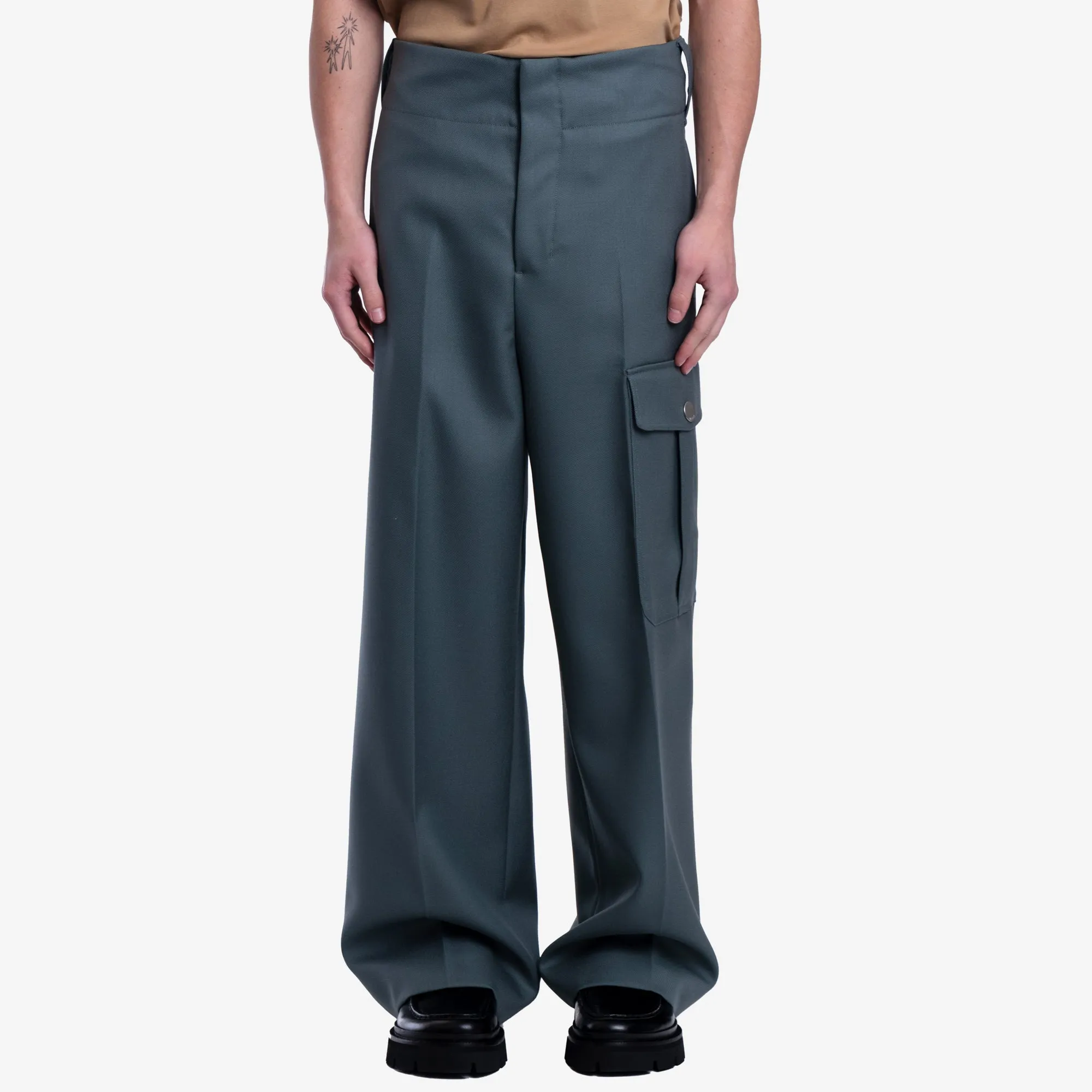 Straight Fit Cargo Trousers