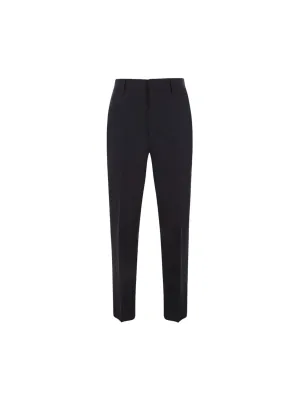 Straight-Fit Wool Pants