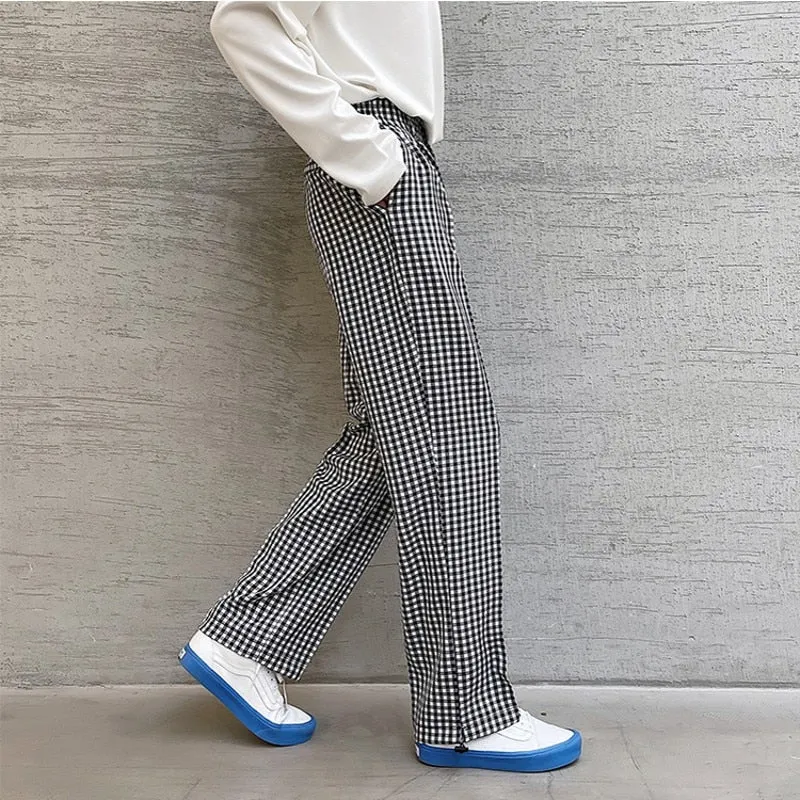 Summer Casual Pants Men Straight Trousers High-Quality Fabric