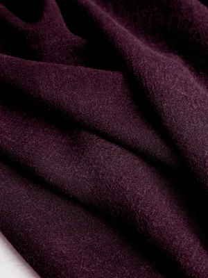 Textured Viscose Linen - Plum