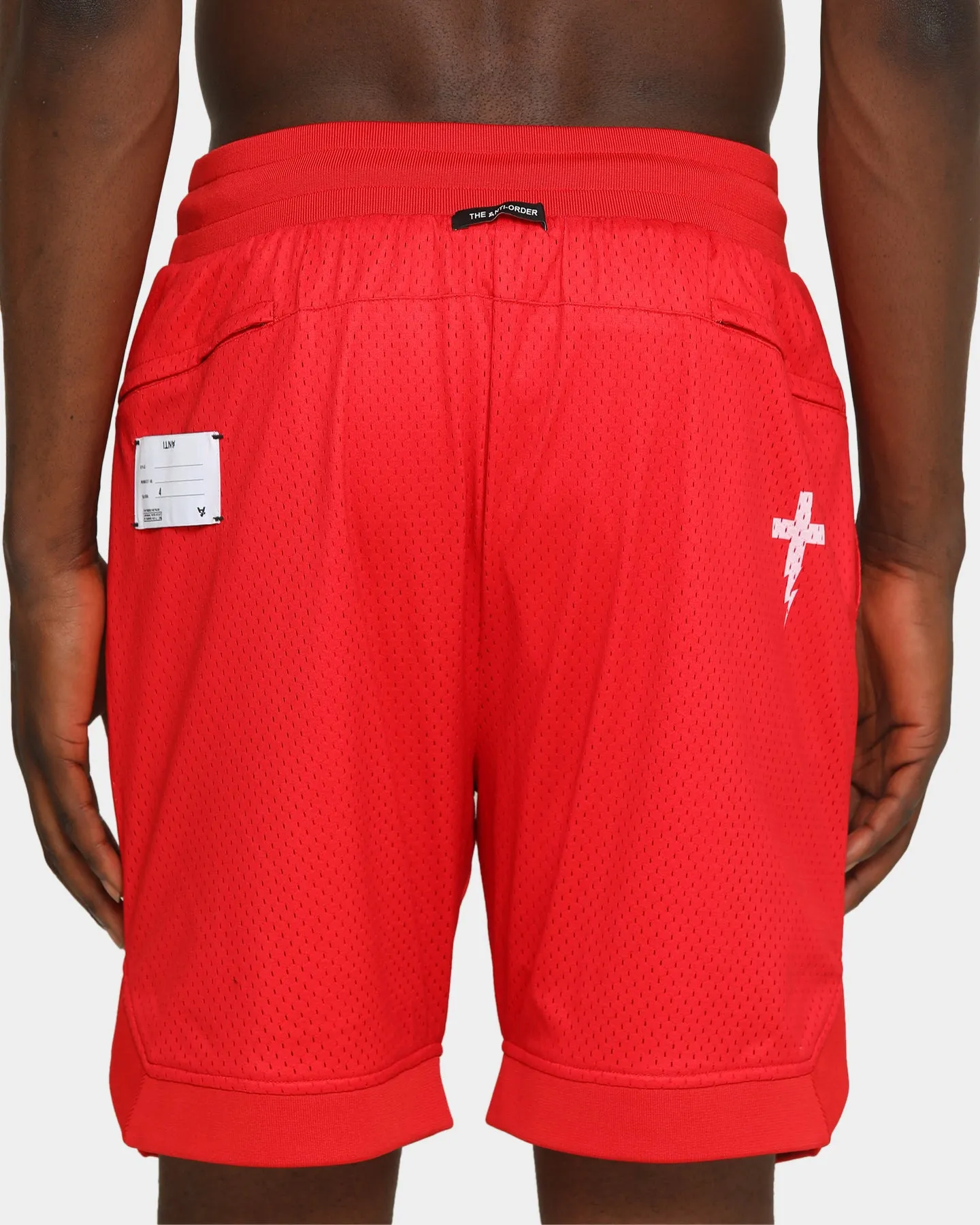 The Anti Order A8 Mesh Basketball Shorts Red/White