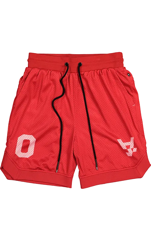 The Anti Order A8 Mesh Basketball Shorts Red/White