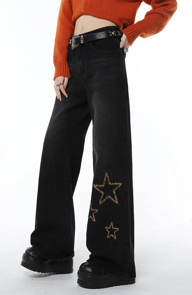 Tinsel Stars Wide Leg Jeans