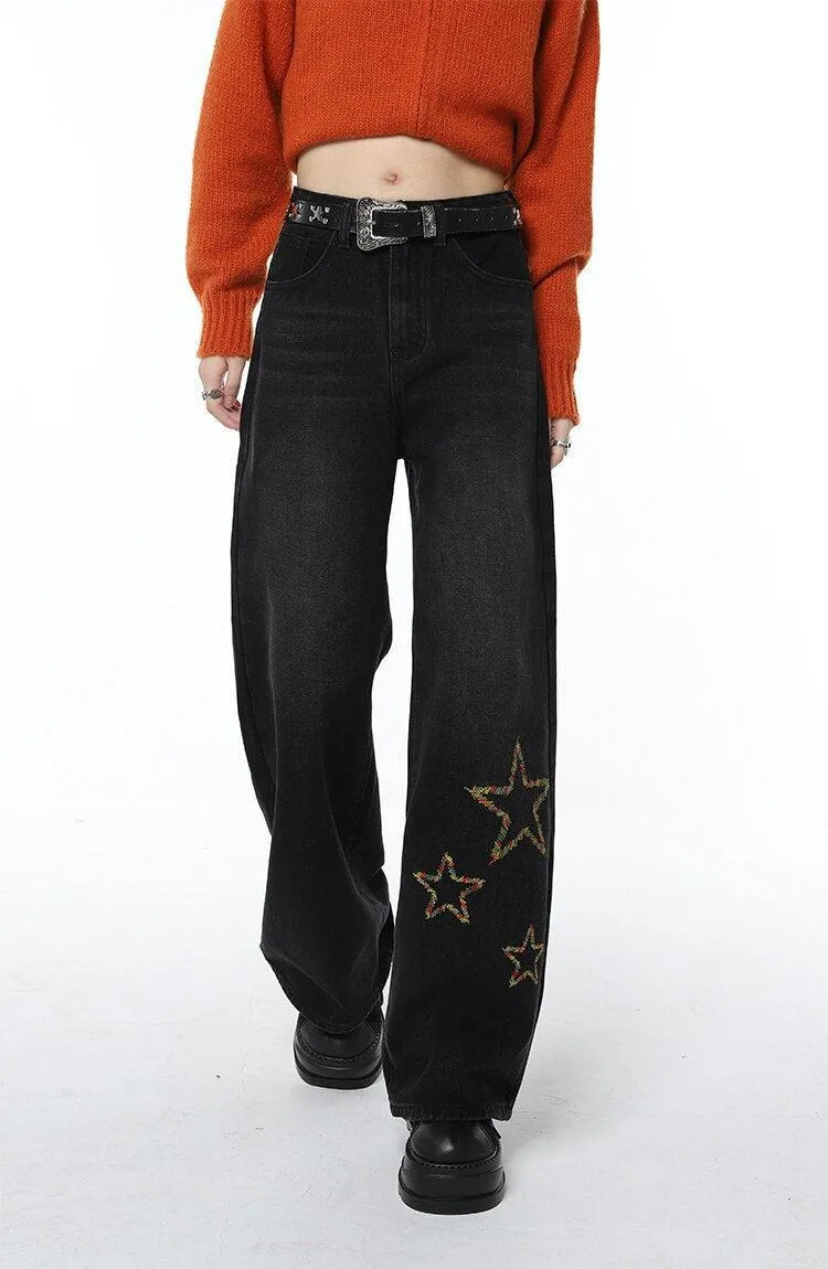 Tinsel Stars Wide Leg Jeans