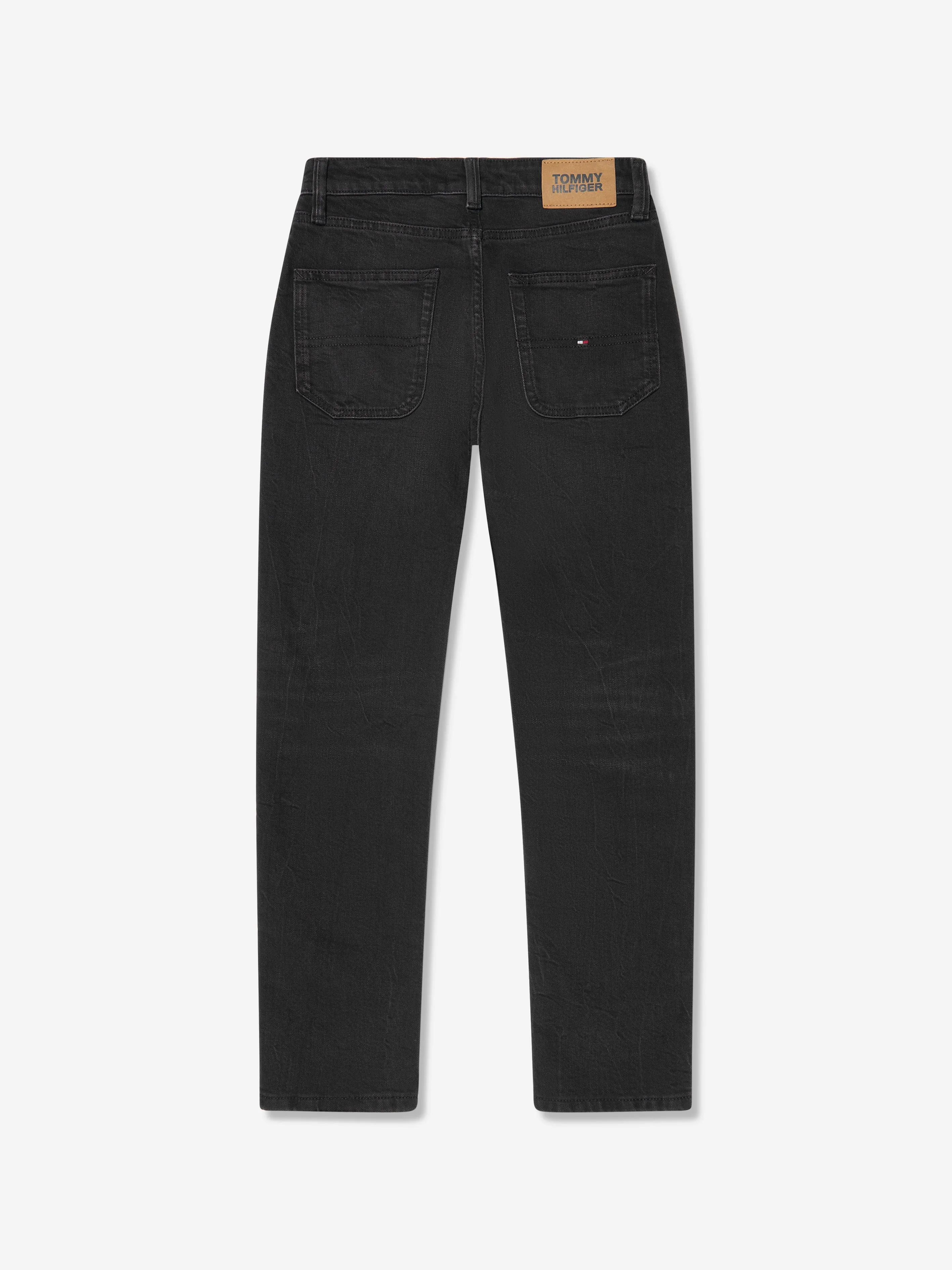 Tommy Hilfiger Boys Modern Straight Jeans in Black