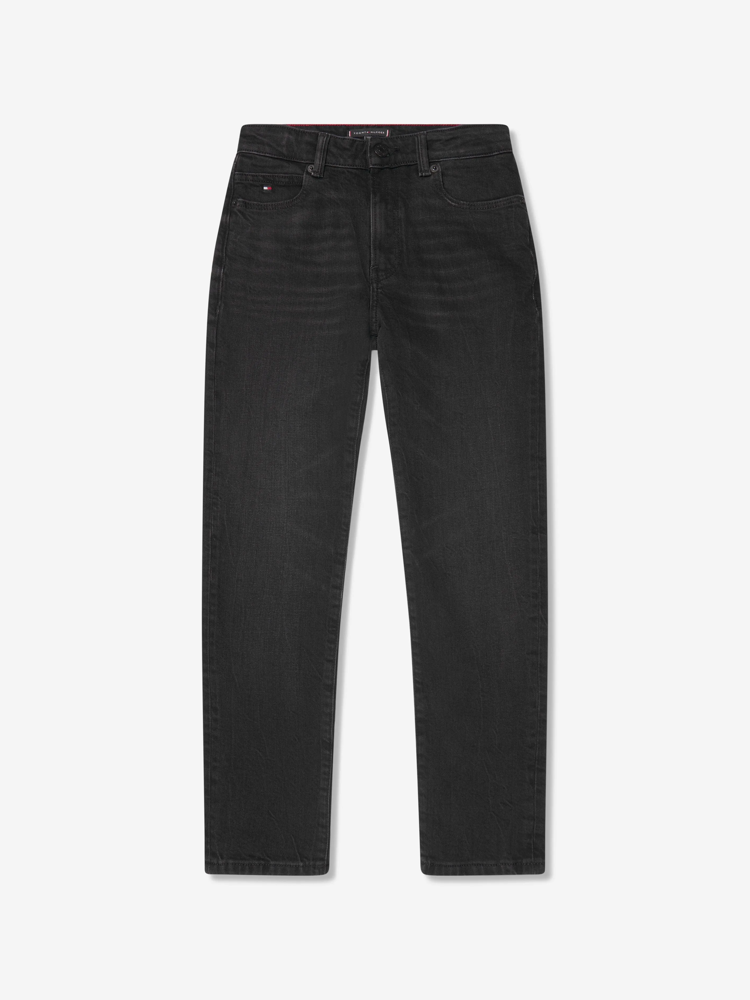 Tommy Hilfiger Boys Modern Straight Jeans in Black