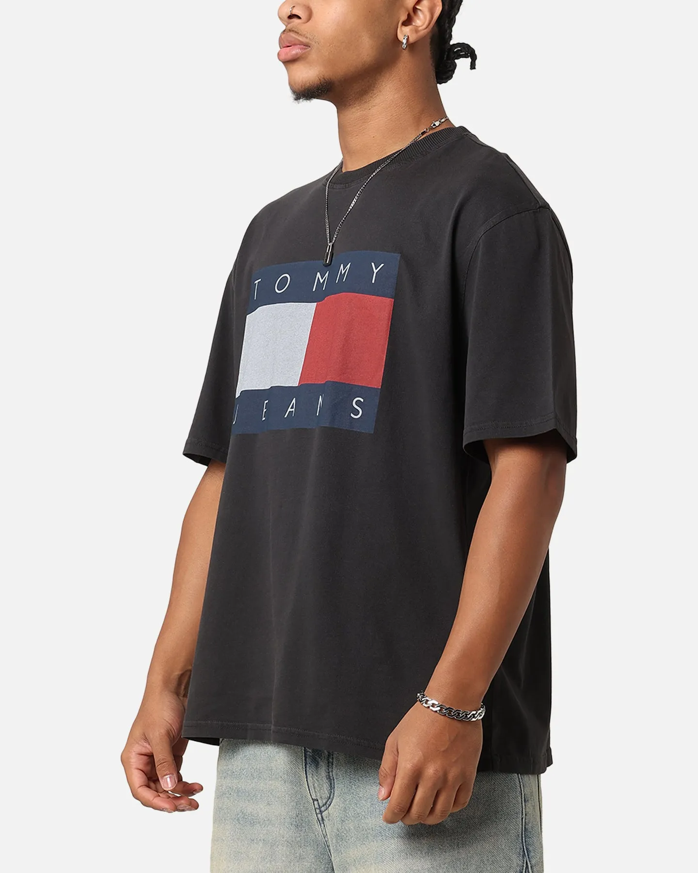 Tommy Jeans TJM Oversized Big Flag T-Shirt Black